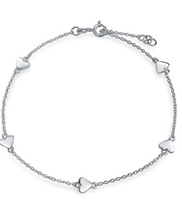 Heart Anklet Chain Ankle Bracelet With Extender