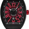 Franck Muller Titanium Swiss Automatic Watch Black Face with Luminous Hands