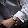 Agelocer Men's Genuine Diamond Dial Blue World time