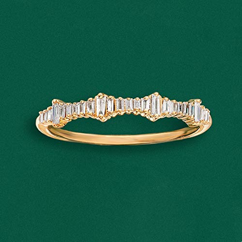 Ross-Simons 0.20 ct. t.w. Baguette Diamond Ring in 14kt Yellow Gold