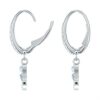 SWAROVSKI Hear Heart Drop Earrings, Heart Hanging Earrings