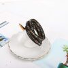 Emibele Leather Bracelet, Agate Bead Wrap Bracelet Handmade