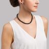 THE PEARL SOURCE 14K Gold 7.0-7.5mm Round Genuine Black