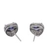 Sterling Silver Created Blue Sapphire Stud Earrings