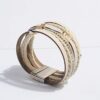 Crystal Cream Shinning wrap Clasp Bangle for Women