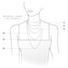 Sterling Silver Graduated 4-8.5mm 2-rows White