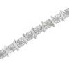 925 Sterling Silver 1.0 Cttw Diamond S-Curve Hyperlink Miracle-Set Tennis Bracelet – I-J Color, I3 Clarity, 7"