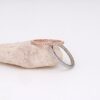 Full Micropave Thin Band Dainty Stacking Ring Wedding Band 14K
