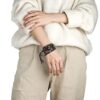 PLTGOOD 5 Wrap Leather Bead Bracelet for Men Women