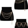 Hicarer 3 Pieces Belly Waist Chain