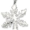 Snowflake Pendant Charm Necklace Winter Fine Jewelry