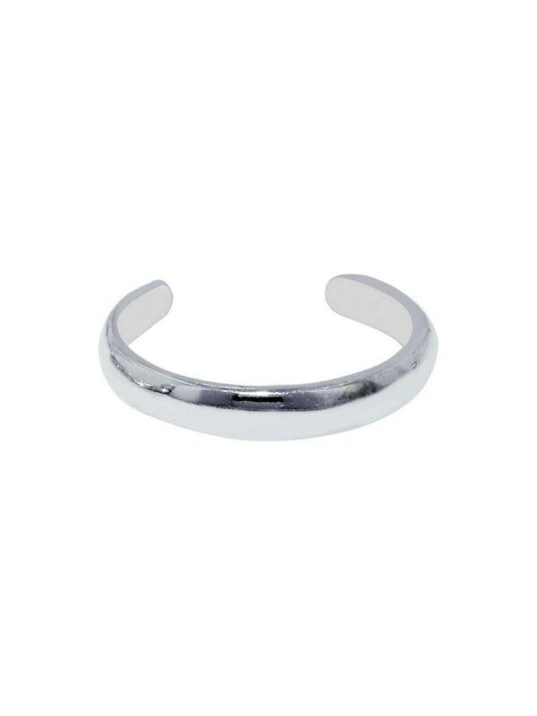925 Sterling Silver With Rhodium Finish Shiny Ring