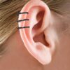 12 Pairs Earrings Set Cuff Helix Cartilage Clip Stainless Steel