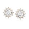 Elegant CZ Earring Jackets in 14kt Yellow Gold – Add Sparkle to Your Studs