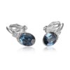 Blue Clip Birdal 18K Rose/White Gold Plated Non Pierced Ears