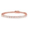 14K Rose Gold Classic Diamond Tennis Bracelet