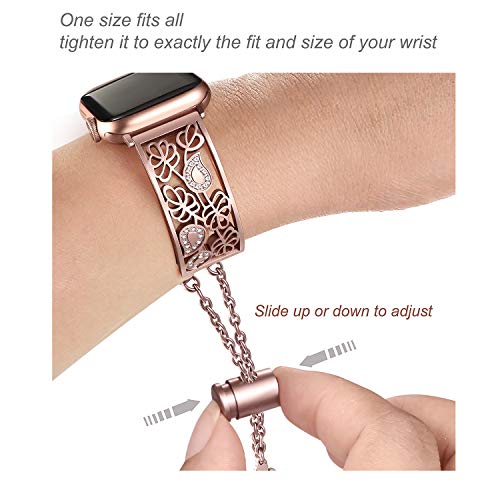 Secbolt Hollowed-out Bling Bands Compatible Apple Watch Band