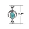 American West Sterling Silver & Turquoise Blossom Necklace