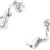 Sparkling Elegance: 4 Pairs of Cubic Zirconia Clip Earrings
