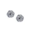 Twisted Cable Braided Rope Knot Love Knot Stud Earrings