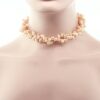 Amazing Pink Double Twist Freshwater Pearl Necklace