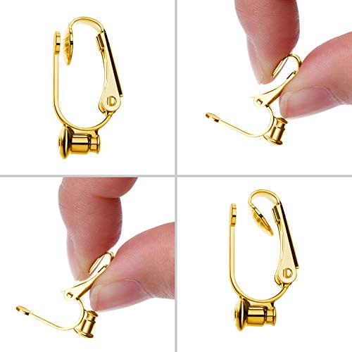 18 Pieces Clip-on Earrings Converter Components