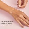 Elegant Pandora Glowing Slider Tennis Bracelet in Sterling Silver with Cubic Zirconia