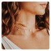 Fremttly Star Choker Necklaces Handmade Simple 14K Gold