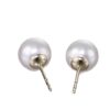 14k Yellow Gold Earrings Pearls Natural Color Akoya Pearl A+ Quality