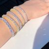 14k Yellow & Rose Gold Tennis Bracelet