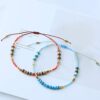 Charm String Seed Beads Strand Bracelet Handmade
