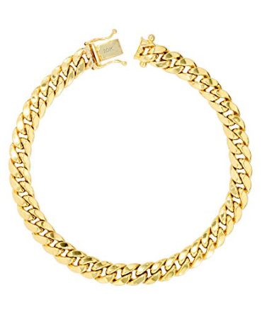 10k Yellow Gold 6mm Miami Cuban Link Chain Bracelet