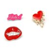 Floral Fruits Enamel Brooch Pins Cartoon Lapel Pins