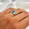 Southwestern Style Turquoise and Coral Gemstone