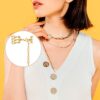 PAGOW 6pcs 3 Sizes Multi Strand Slide Clasp Lock, Necklace Bracelet