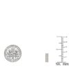 Rose Gold 14K Round Lab Grown White Diamond Ladies Hoop Earrings