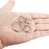 Shop 4 Pairs Stainless Steel Hoop Earrings Set – Cute Huggie Earrings for Girls, Silver-Tone, 10MM-20MM