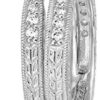 Size 7 Platinum Silver Antique Rings set Swarovski