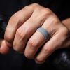 Air Grooves Silicone Wedding Ring Wedding Bands 8mm - 7 Rings