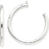 14k White Gold Hoop Earrings Jackets