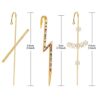 3 Pieces Ear Crawler Earrings