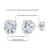 Elegance with 14K White Gold Moissanite Stud Earrings