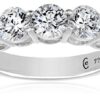 Platinum-Plated Sterling Silver 7-Stone Ring