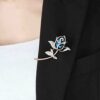 TULIP LY Created Crystal Brooch Crystal Rhinestone