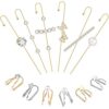 Butterfly 12 Pcs Ear Wrap Crawler Hook Earrings