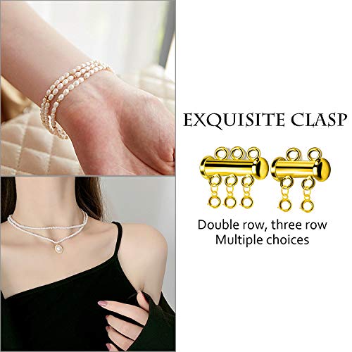 8 Pcs 4 Sizes Layered Necklace Clasp, Slide Clasp