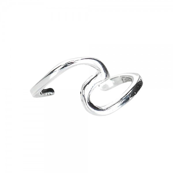 Pura Vida Silver Wave Ear Cuff Earrings