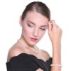 Freshwater Cultured Pearl Necklace Set Includes Stunning Bracelet