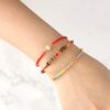 Charm String Seed Beads Strand Bracelet Handmade