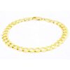 10k Yellow Gold 7mm Solid Cuban Curb Link Chain Bracelet